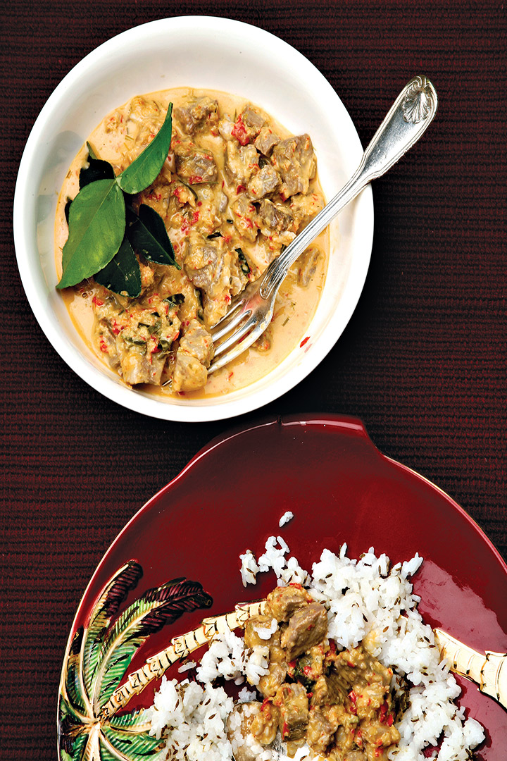 Thai red beef curry and sticky rice recipe