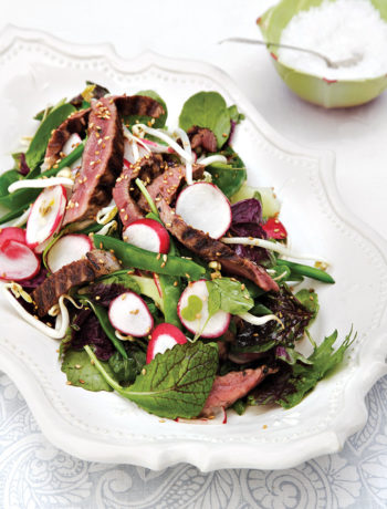 Thai beef salad with lime dressing recipe