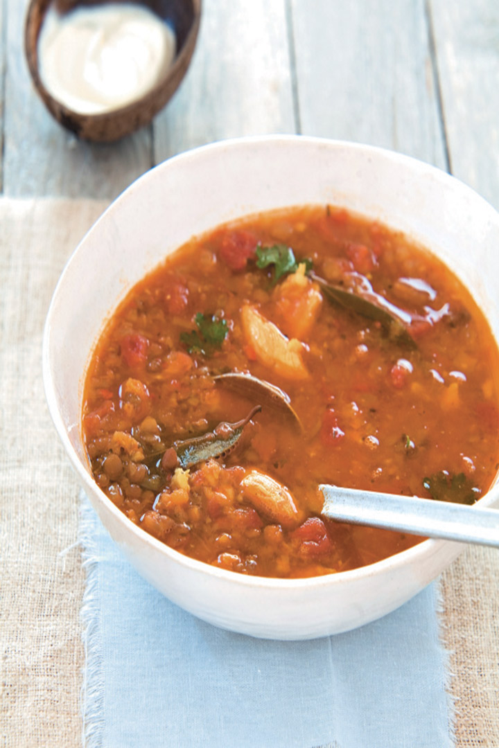 Chicken and lentil soup recipe