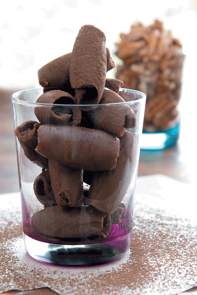 Chocolate praline truffle scoops recipe