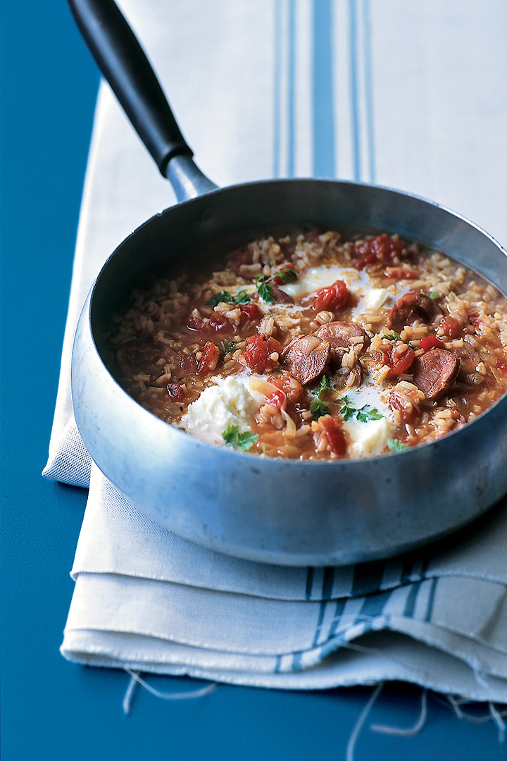 Chorizo and rice soup recipe