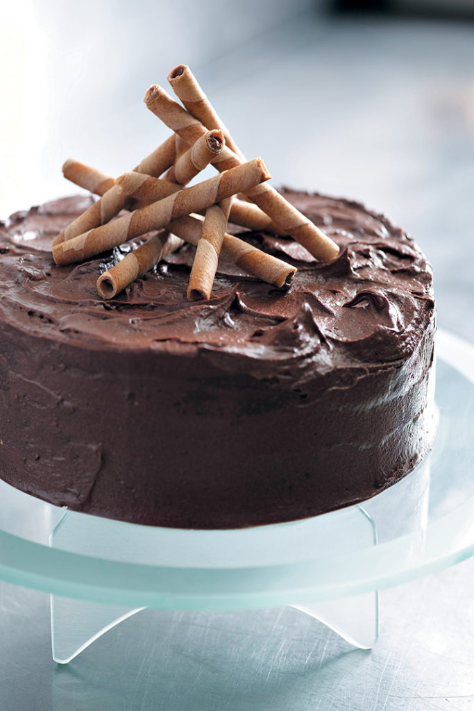 Dark chocolate brownie cake recipe