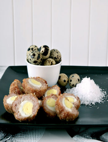 Scotch quail eggs with maldon salt recipe