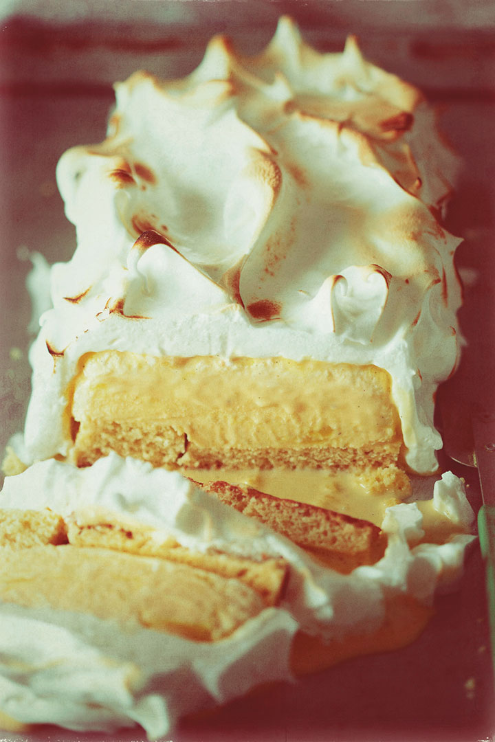 Lemon meringue pie baked Alaska recipe
