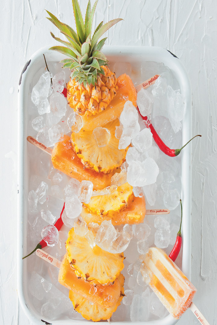 Pineapple and Chilli lollies recipe