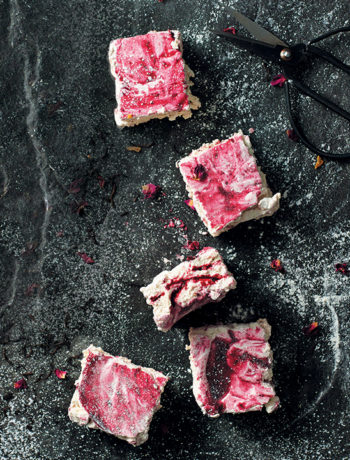 Smoked Earl Grey and berry marshmallows