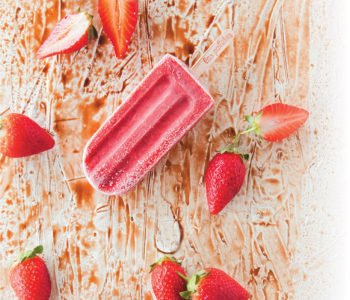 Strawberry and Balsamic lollies recipe