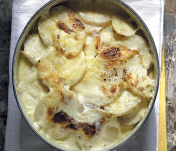 Parmesan and spring onion potato bake recipe