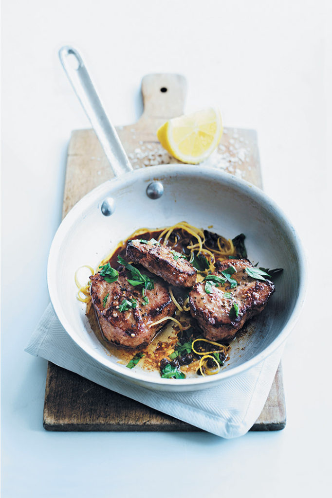 Veal with caper butter recipe