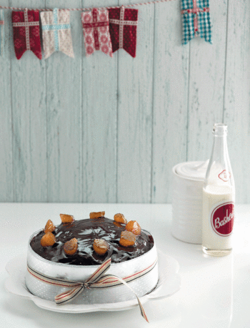 Plum and ginger chocolate cake recipe
