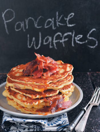 Savoury pancake waffles