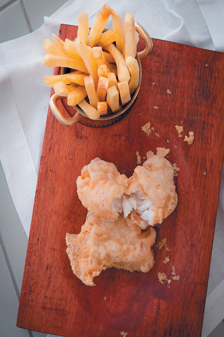 Traditional battered fish and chips recipe