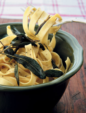 Fresh pasta with sage butter recipe