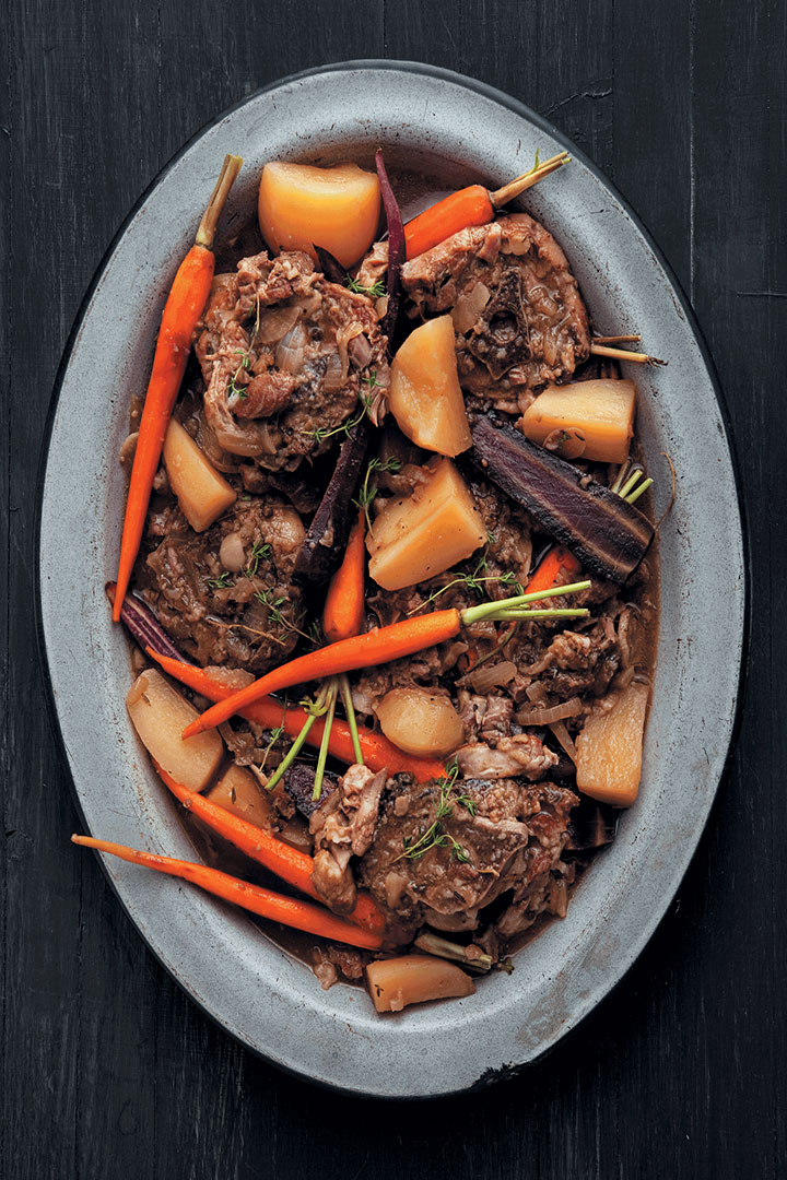 light lamb bredie with two tone carrots recipe