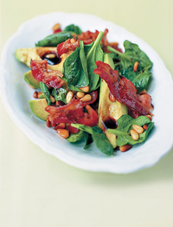 Avocado, pancetta and pine nut salad recipe