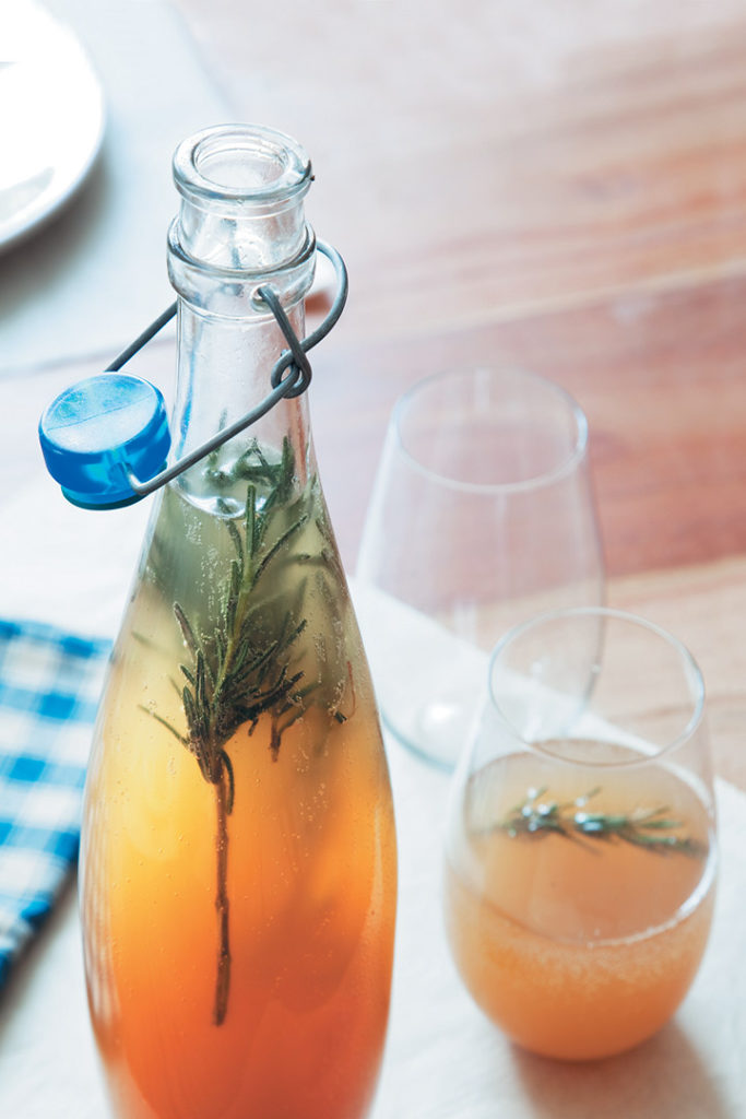 Rosemary-scented ginger ale recipe