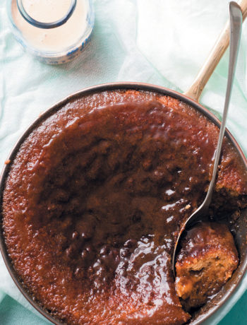 Amarula malva pudding with Rooibos custard