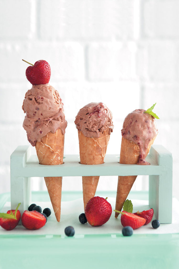 Berry choc-chunk ice cream recipe