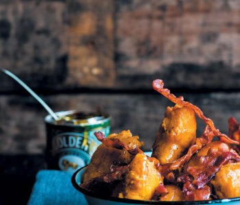 Butternut vetkoek with bacon and syrup recipe