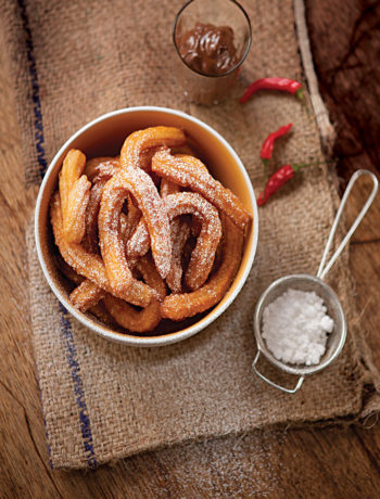 Churros with spiced chilli chocolate recipe