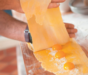 Egg yolk ravioli recipe
