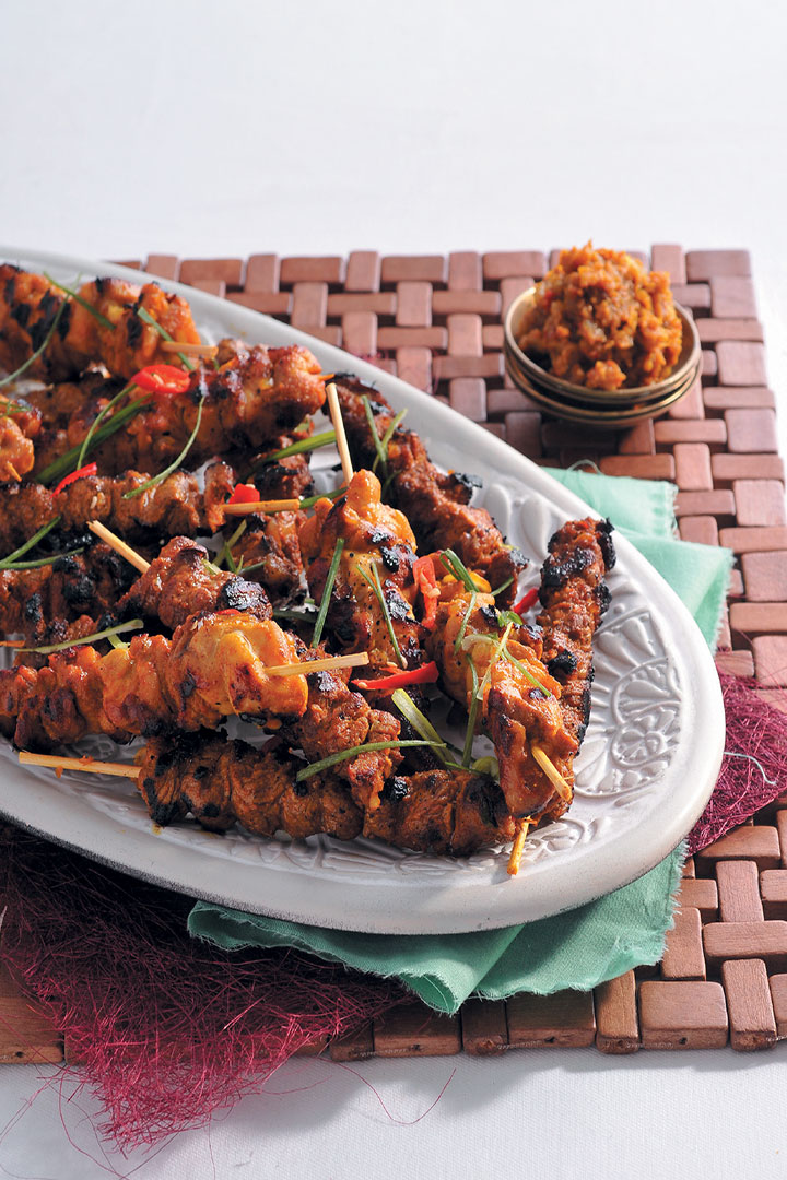 Malay chicken or beef peanut satay recipe