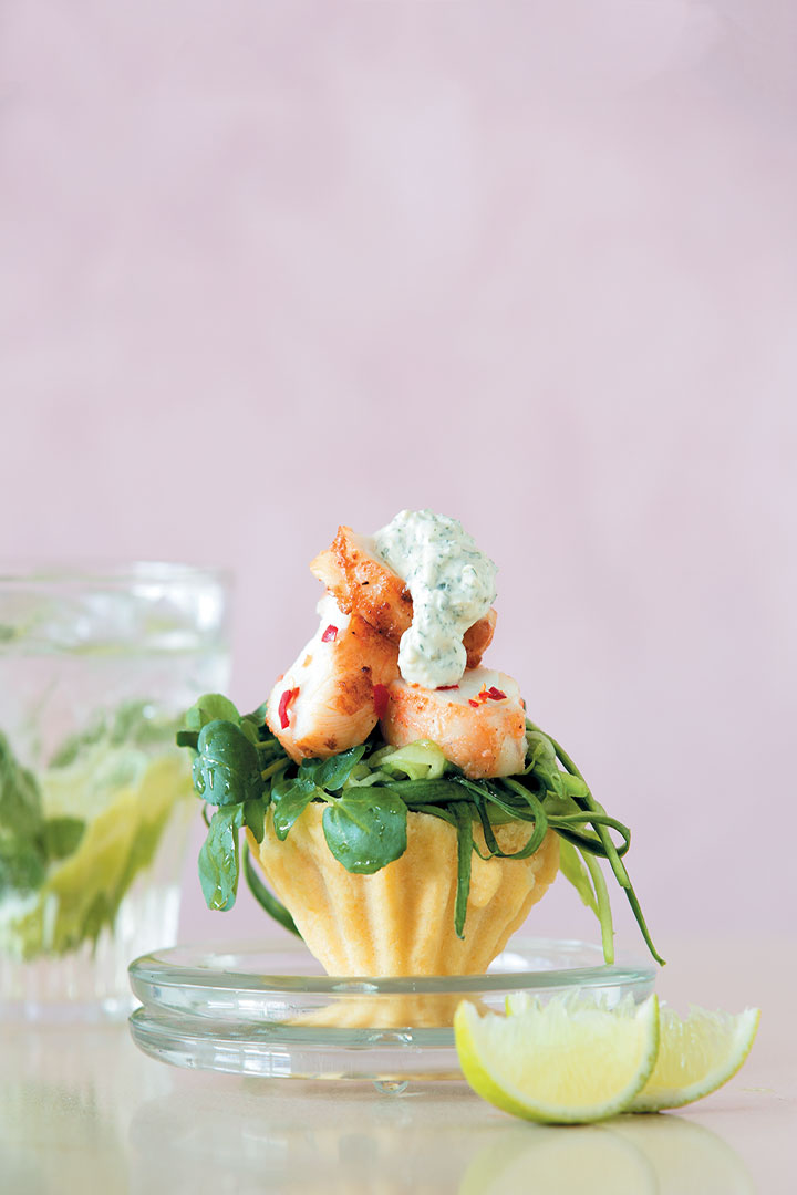 Mini crayfish brioche with dill crème fraîche recipe