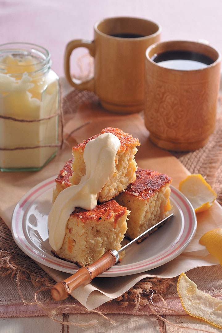 Orange and almond cake with mascarpone recipe
