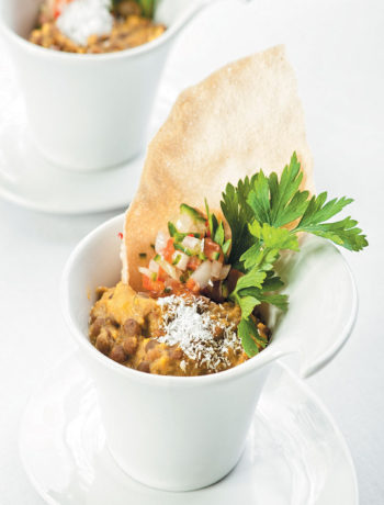 Potato and lentil coconut curry recipe