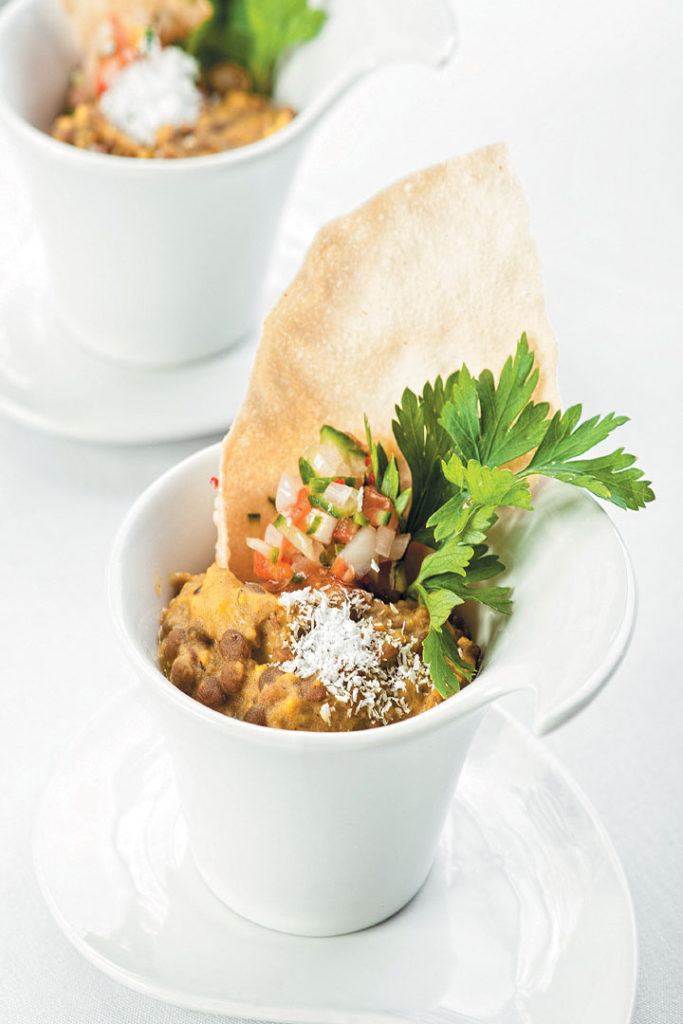 Potato and lentil coconut curry recipe
