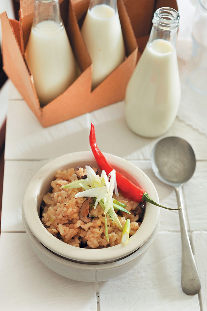 Quick mushroom congee recipe