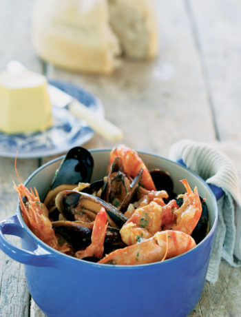 West coast fish stew served with pot beer bread recipe