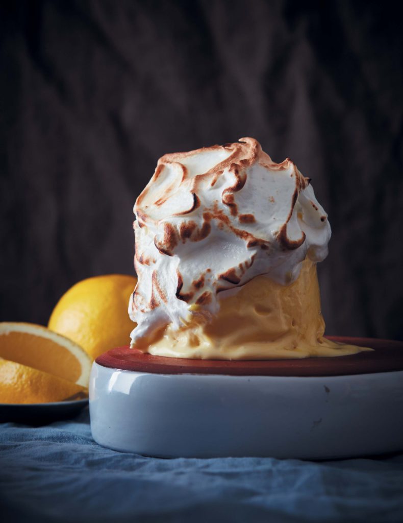 Frozen lemon custard with brûléed meringue | Food & Home Magazine