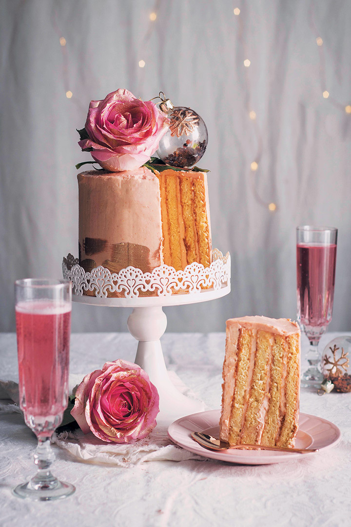 Rosé Champagne chiffon cake recipe