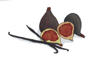 Condensed milk and vanilla-roasted figs