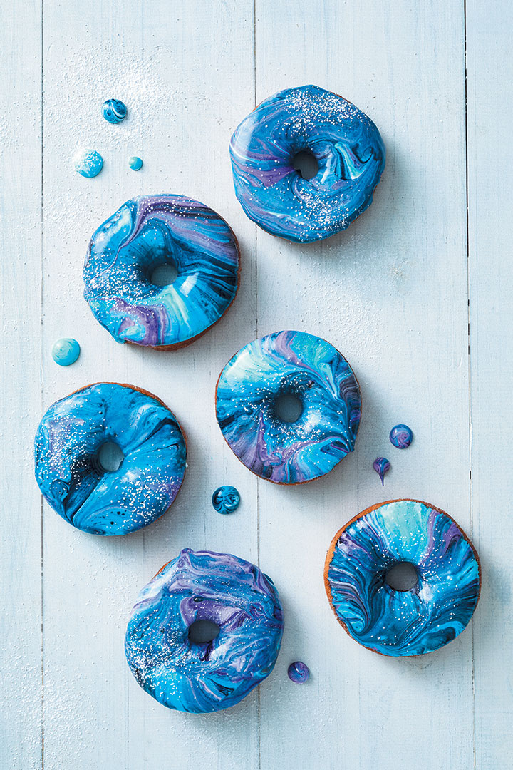 Galaxy doughnuts recipe