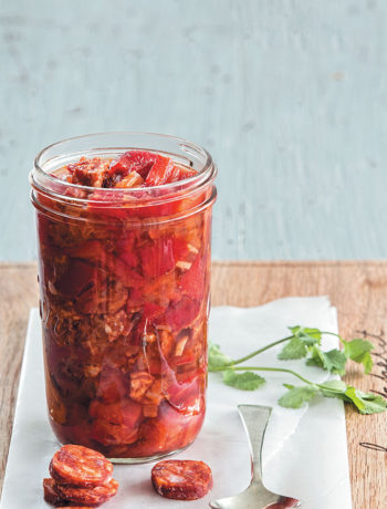 Red pepper, choriza and chilli pickle recipe