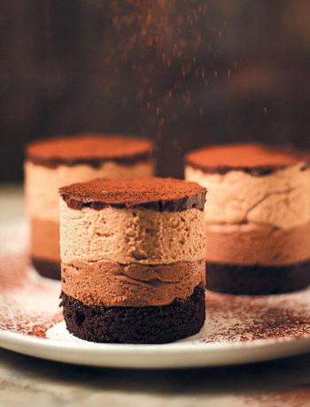Double-chocolate mousse cake