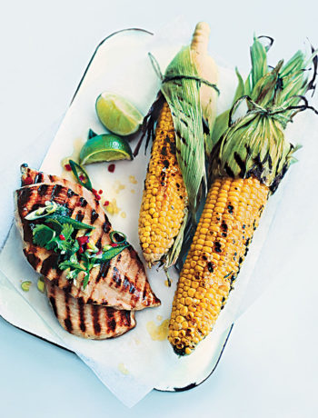Lime and chilli chicken with smoky corn