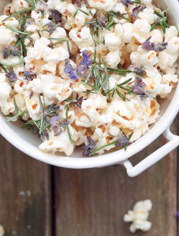 Lavender and rosemary popcorn