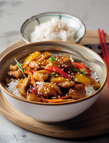 sweet and sour stir-fried chicken