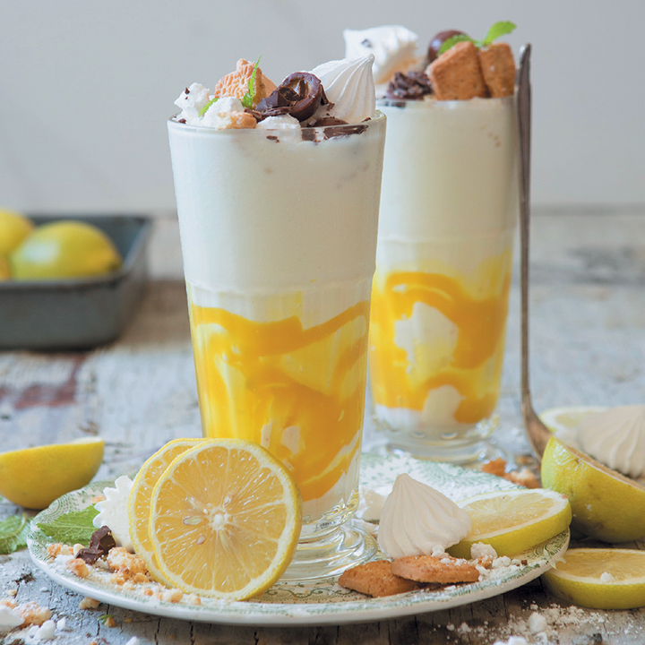 Lemon meringue “maltshakes"