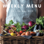 Weekly menu: 20 - 26 May 2019