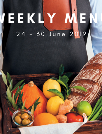 Weekly menu: 24 – 30 June 2019