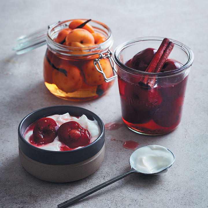 Fermented plums and apricots