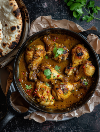 chicken stew with naan