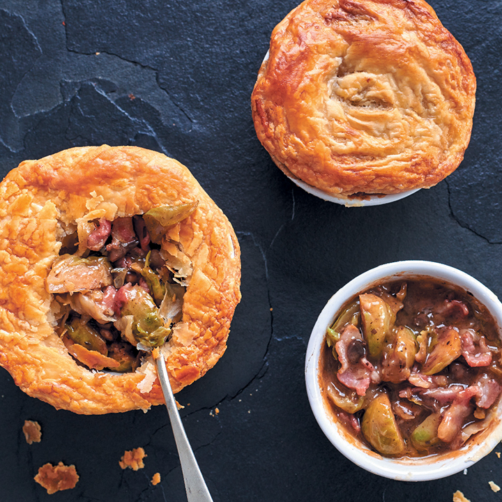 Bacon and veggie pies