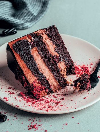 Black forest liquorice mousse cake