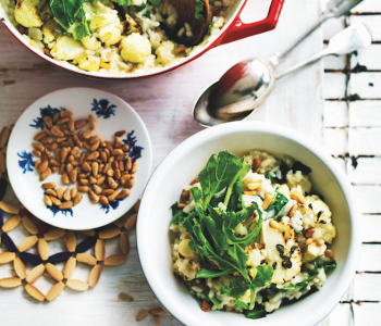 Cauliflower & rocket risotto