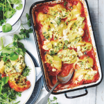 Spicy baby marrow & ricotta pasta shells